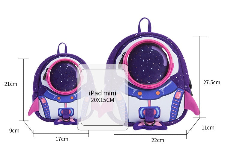 Mochila Astronauta com Coleira